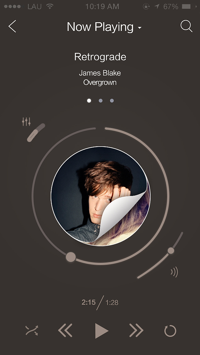 app#音乐播放界面临摹