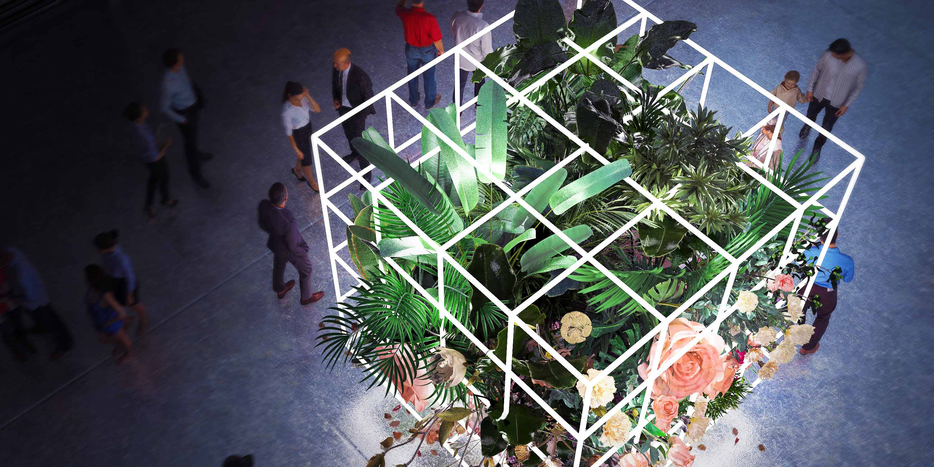 基于"花"的"艺术"美陈装置|空间|展陈设计|凡颂创意 - 原创作品