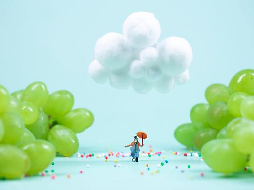 It turns out that grapes can also be like this? 