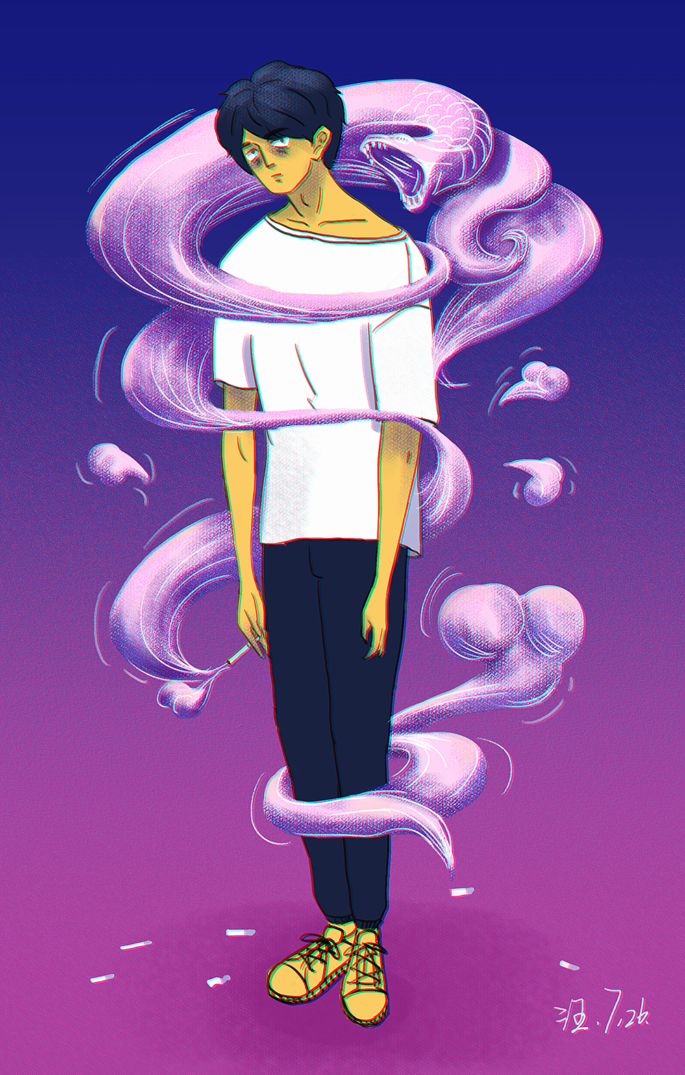 吸烟有害健康（图ZMTIyOTg5MTY0） - 创作习作 - 站酷设计师汪不成喵不就原创素材 - 站酷ZCOOL