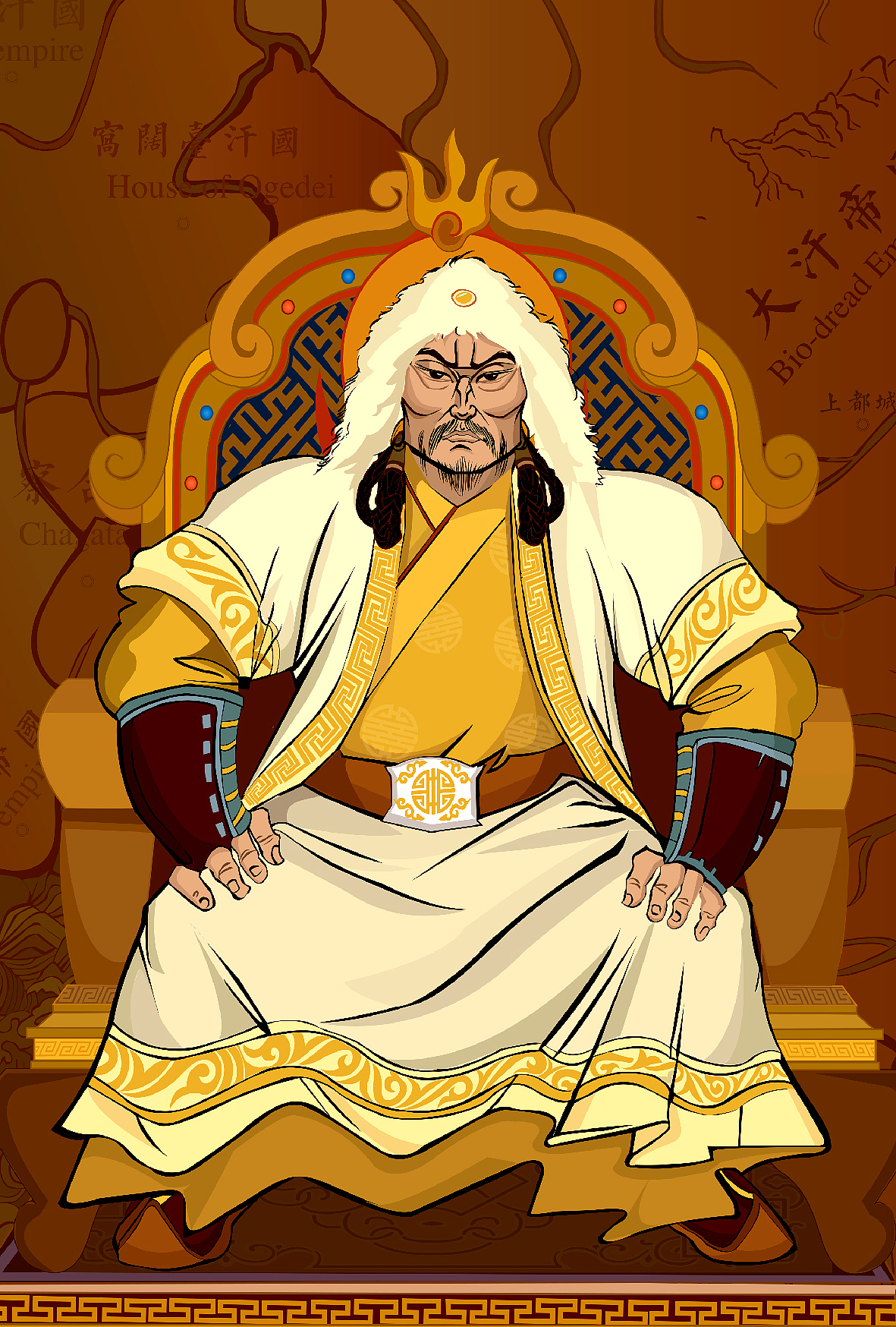 成吉思汗与十二勇士（图ZMTMxNDM0OTky） - 商业插画 - 站酷设计师越过山川原创素材 - 站酷ZCOOL