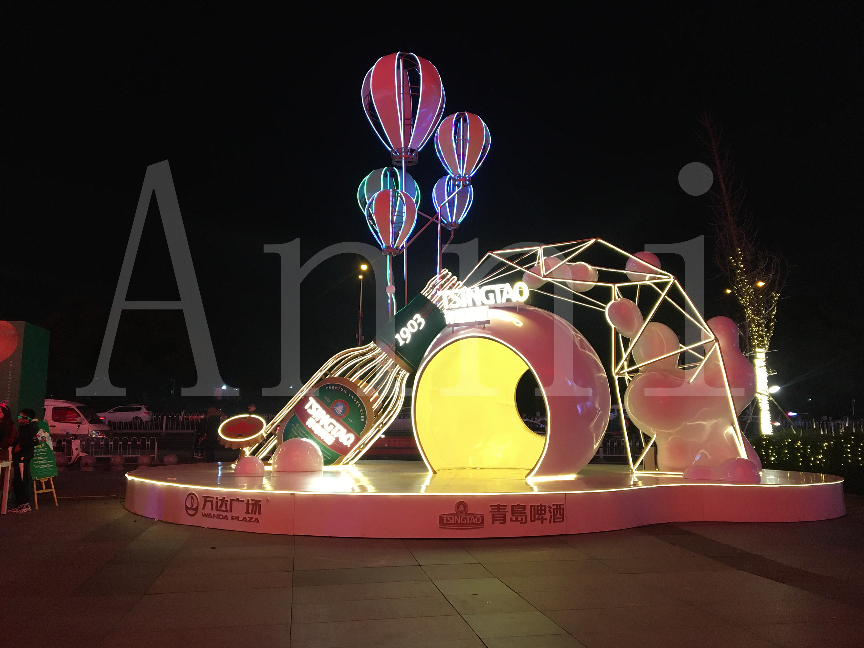 青岛啤酒美陈装置