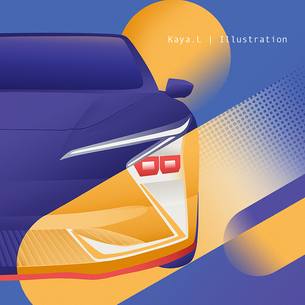 Car & Art（图ZMjUwNzkzNzY4） - 商业插画 - 站酷设计师kakakakaya原创素材 - 站酷ZCOOL