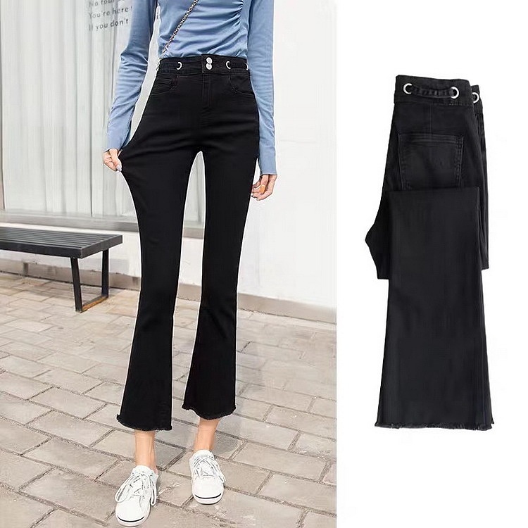 模特嘉嘉 女装牛仔裤拍摄 阔腿裤拍摄魔术裤酒店风摄影（图ZMTg2MTc0ODg0） - 休闲/流行服饰 - 站酷设计师北斗摄影原创素材 - 站酷ZCOOL