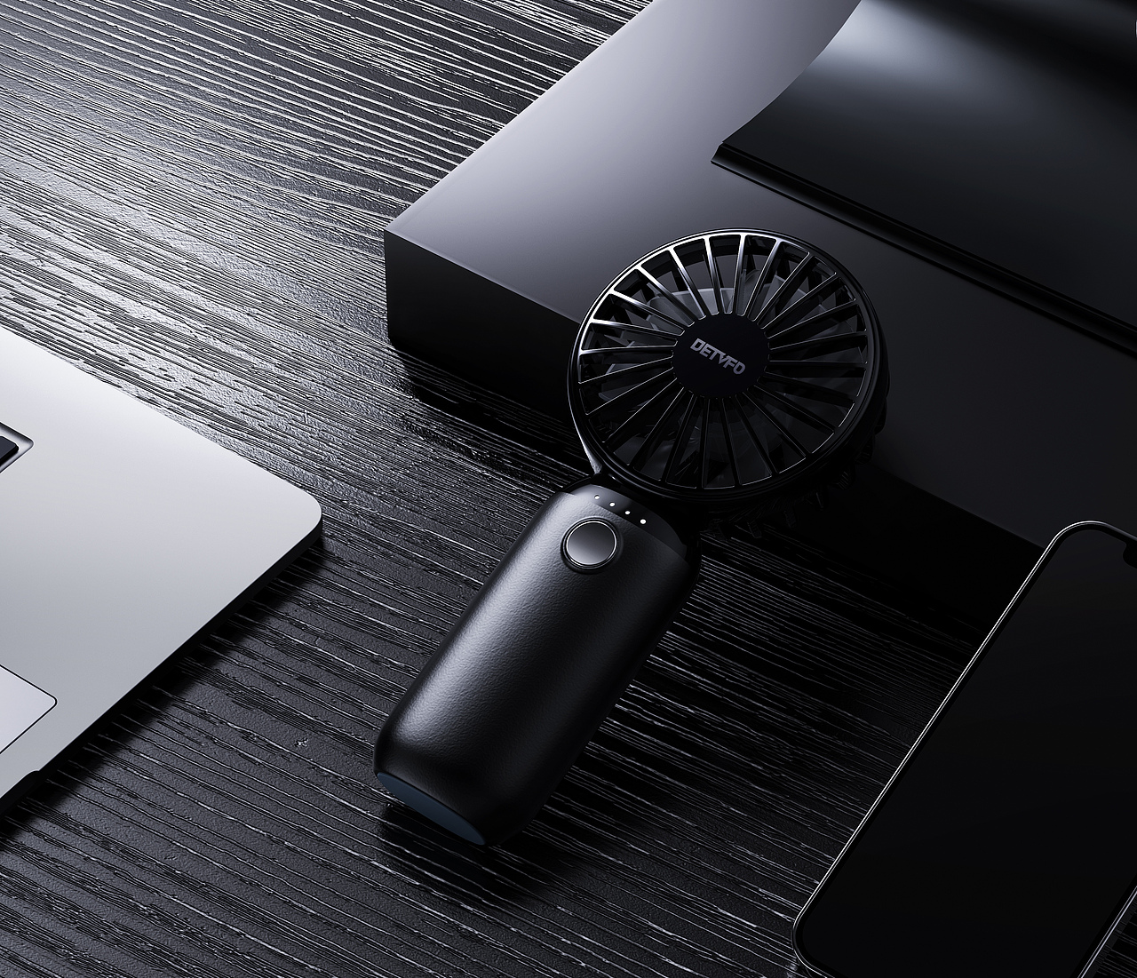 手持风扇场景渲染