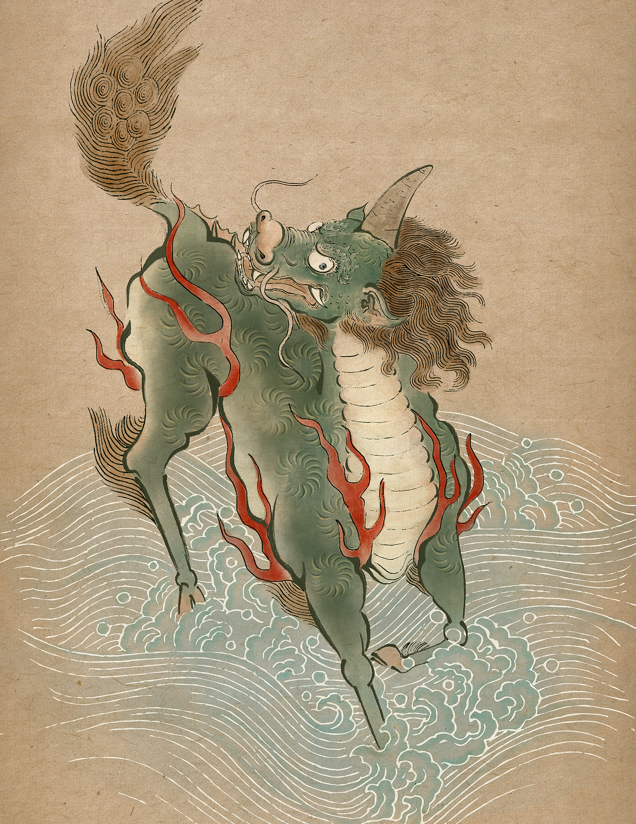 《字中有奇兽》————国风神兽插画(图ZODcwMzQ4MDQ=) - 商业插画 - 站酷设计师Haer宥宥原创素材 - 站酷ZCOOL