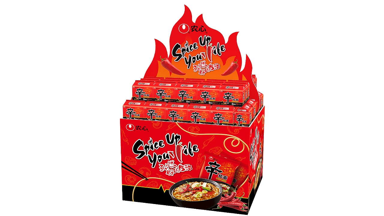 方便面a堆头效果