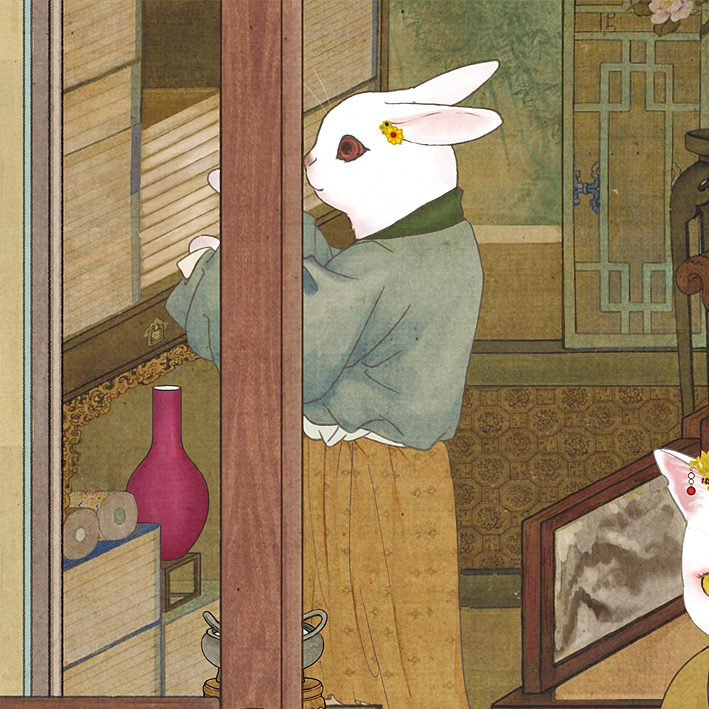 簪花（图ZMTU2NTEyMTQw） - 商业插画 - 站酷设计师檀仁原创素材 - 站酷ZCOOL