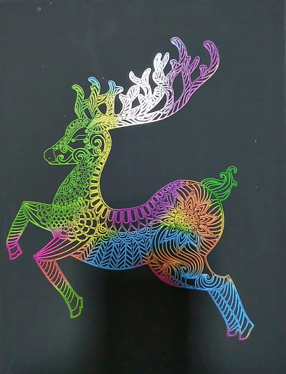 陆续上传我三年来的刮画作品