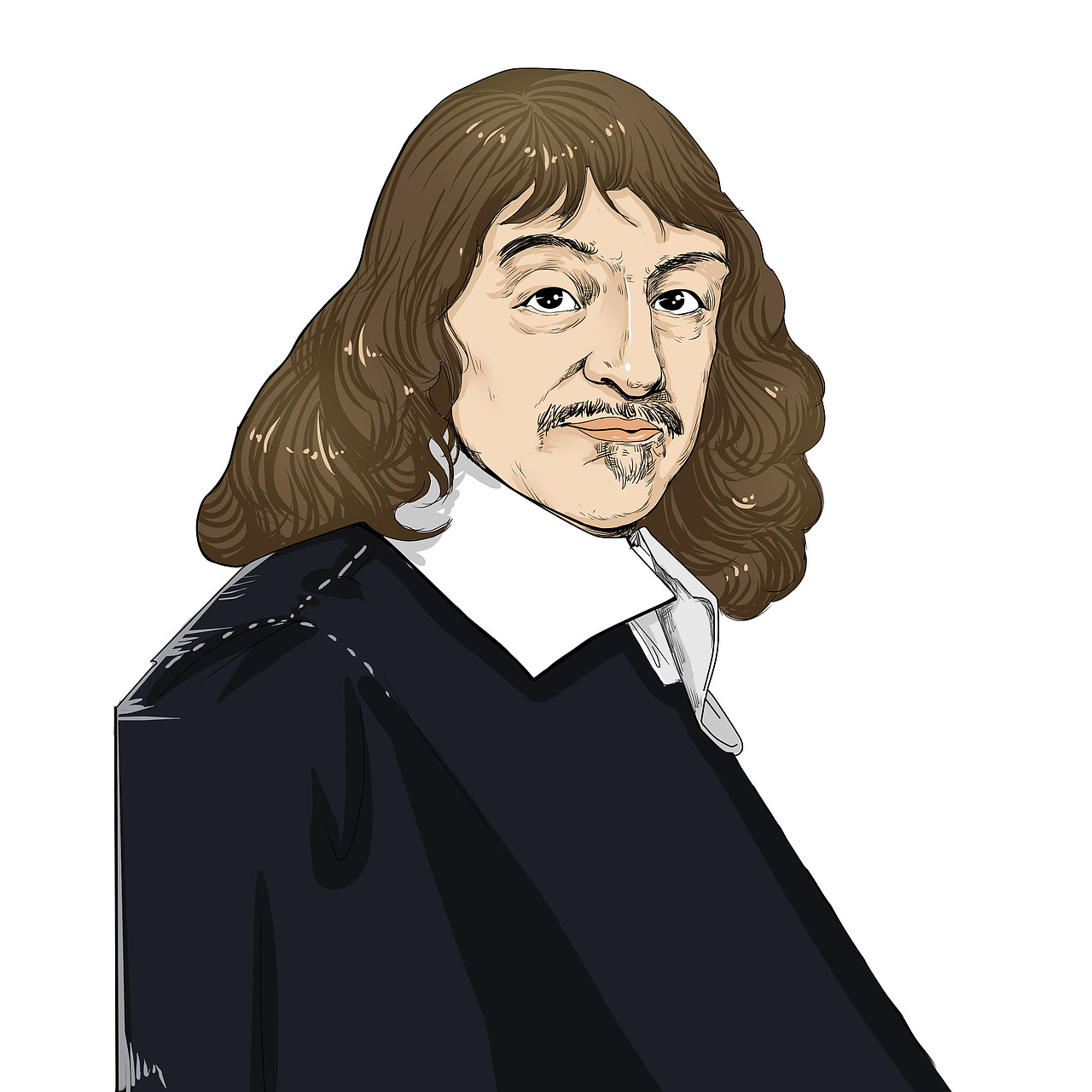 科学家们的头像插画