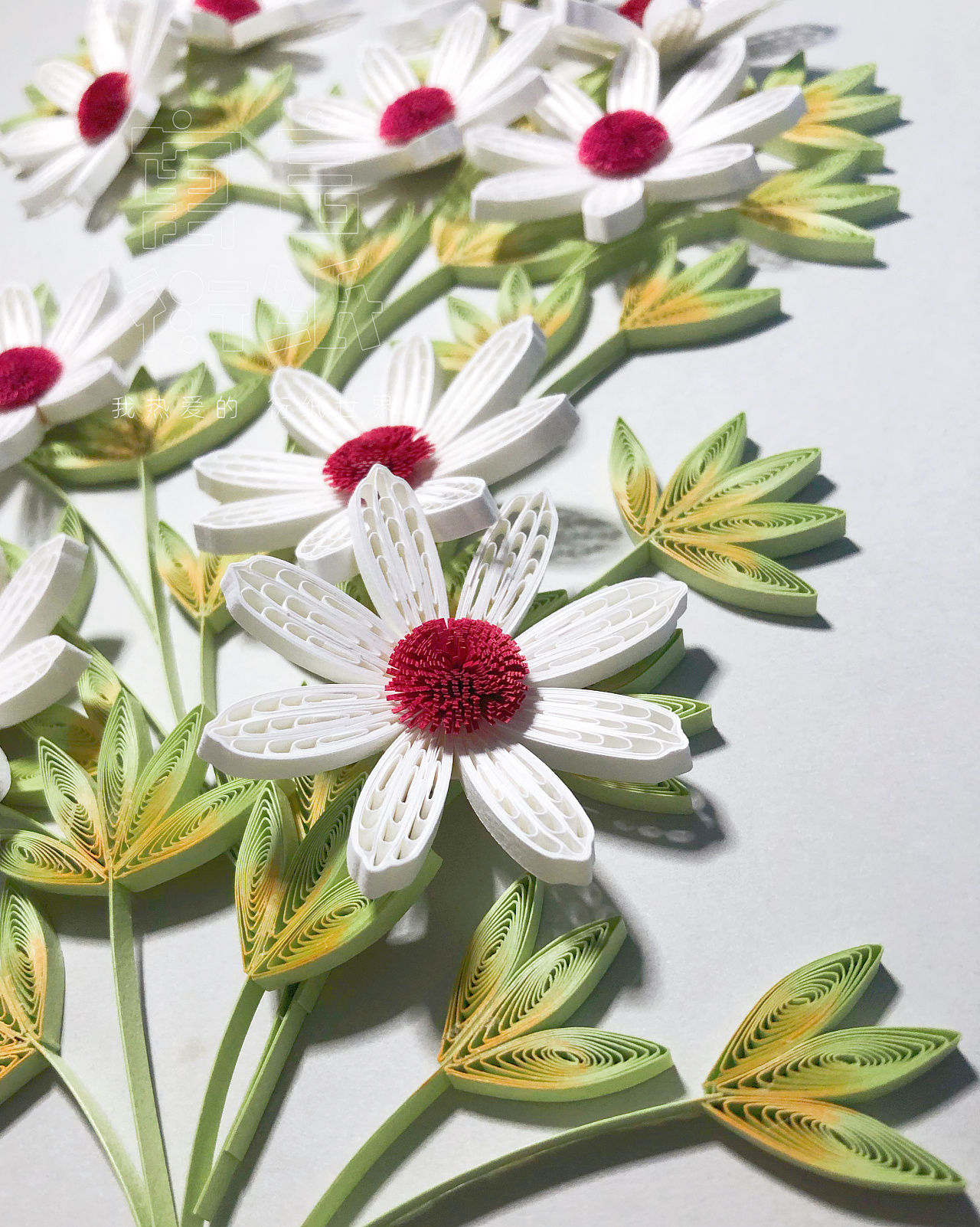 原创衍纸作品～小雏菊