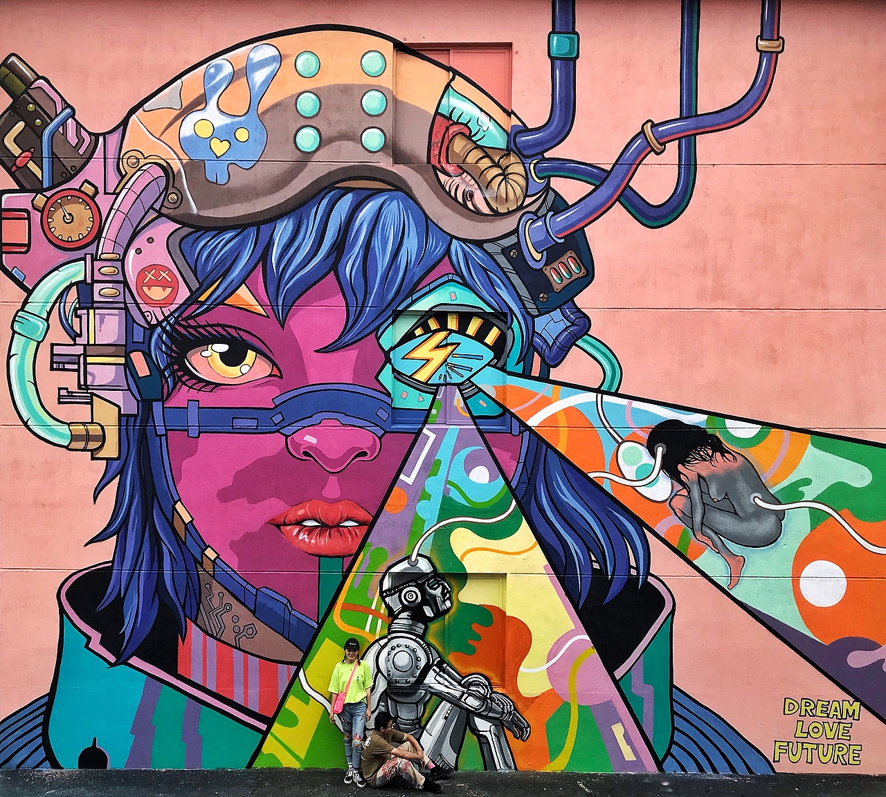 涂鸦作品《DREAM,LOVE,FUTURE》