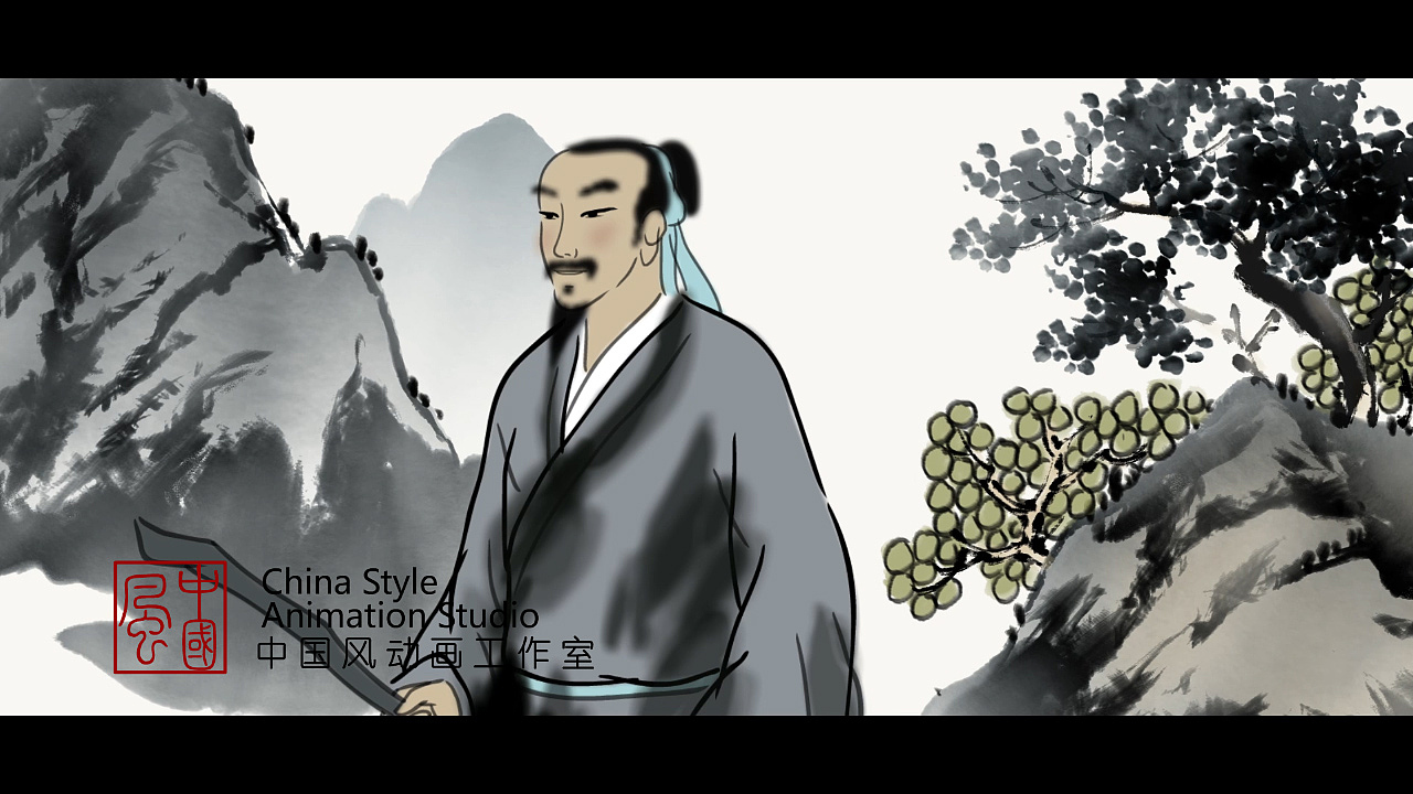 水墨古诗-过山农家（图ZMTcwOTA5NjYw） - 动画片 - 站酷设计师中国风动画原创素材 - 站酷ZCOOL