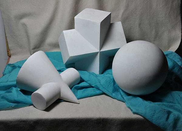 石膏几何体渲染练习