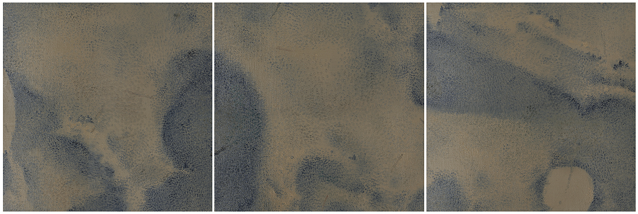 孤石图（局部） 油画 40x40cmx40 彭斯 2015 The Rock Oil on Canvas  40x40cmx40 Peng Si 2015