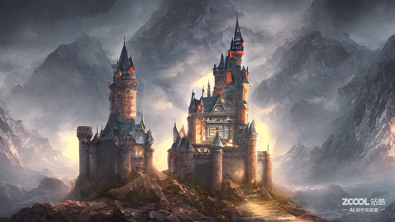 #AI创作实验室#古堡