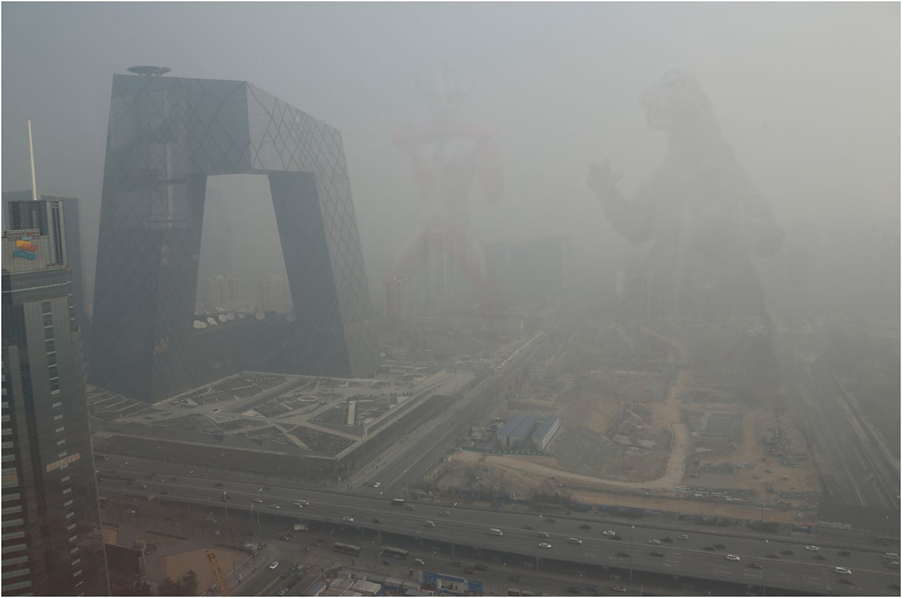 泰安雾霾图片