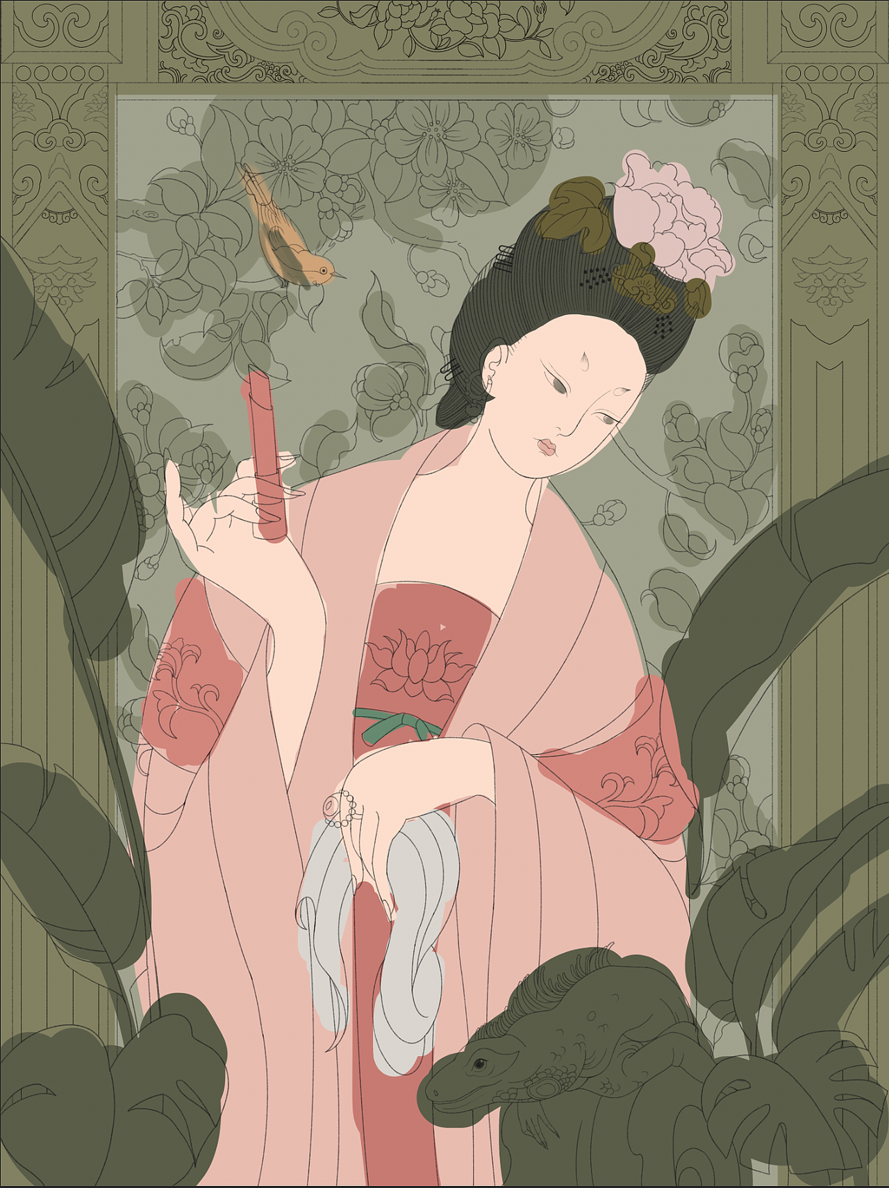 簪花仕女·时尚系列