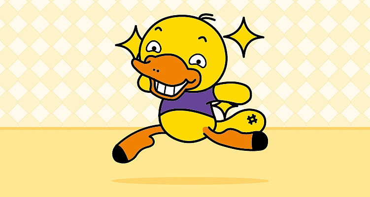 鸭嘴兽男孩萌贱系列 微信表情上线