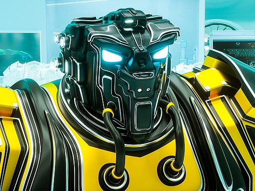 三维机器人大型场景建模