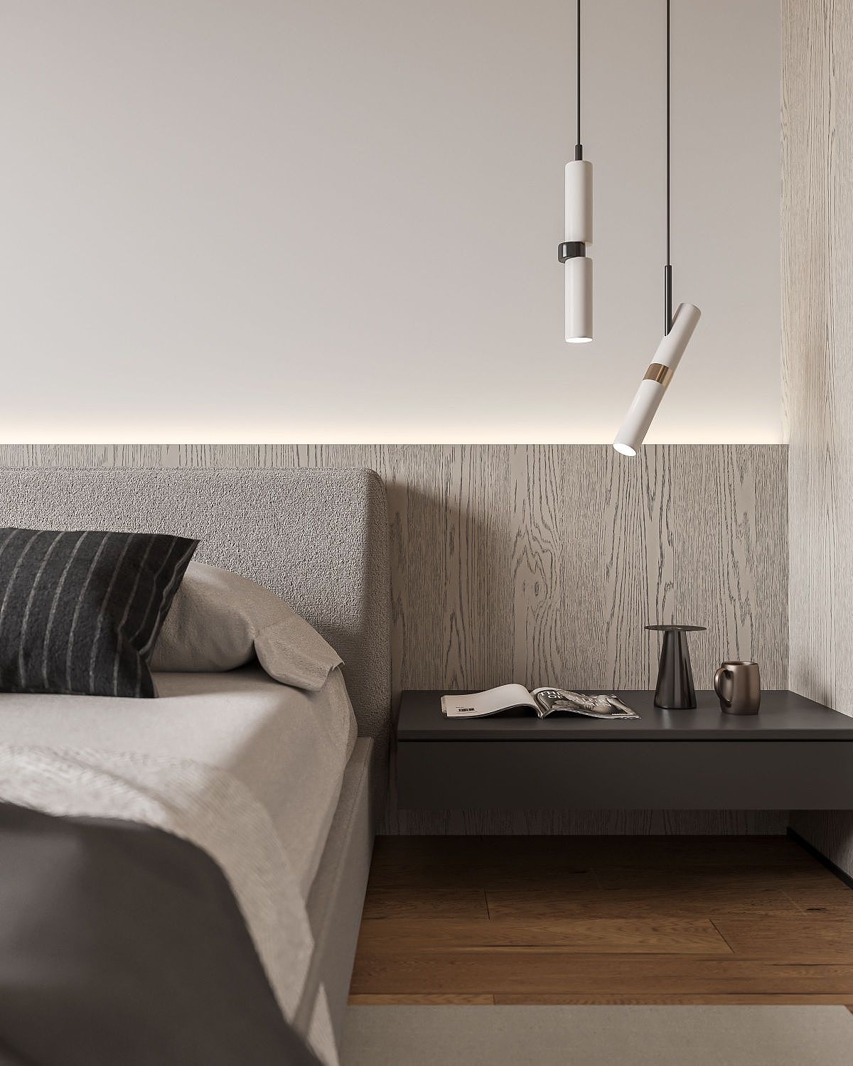 现代卧室划划水