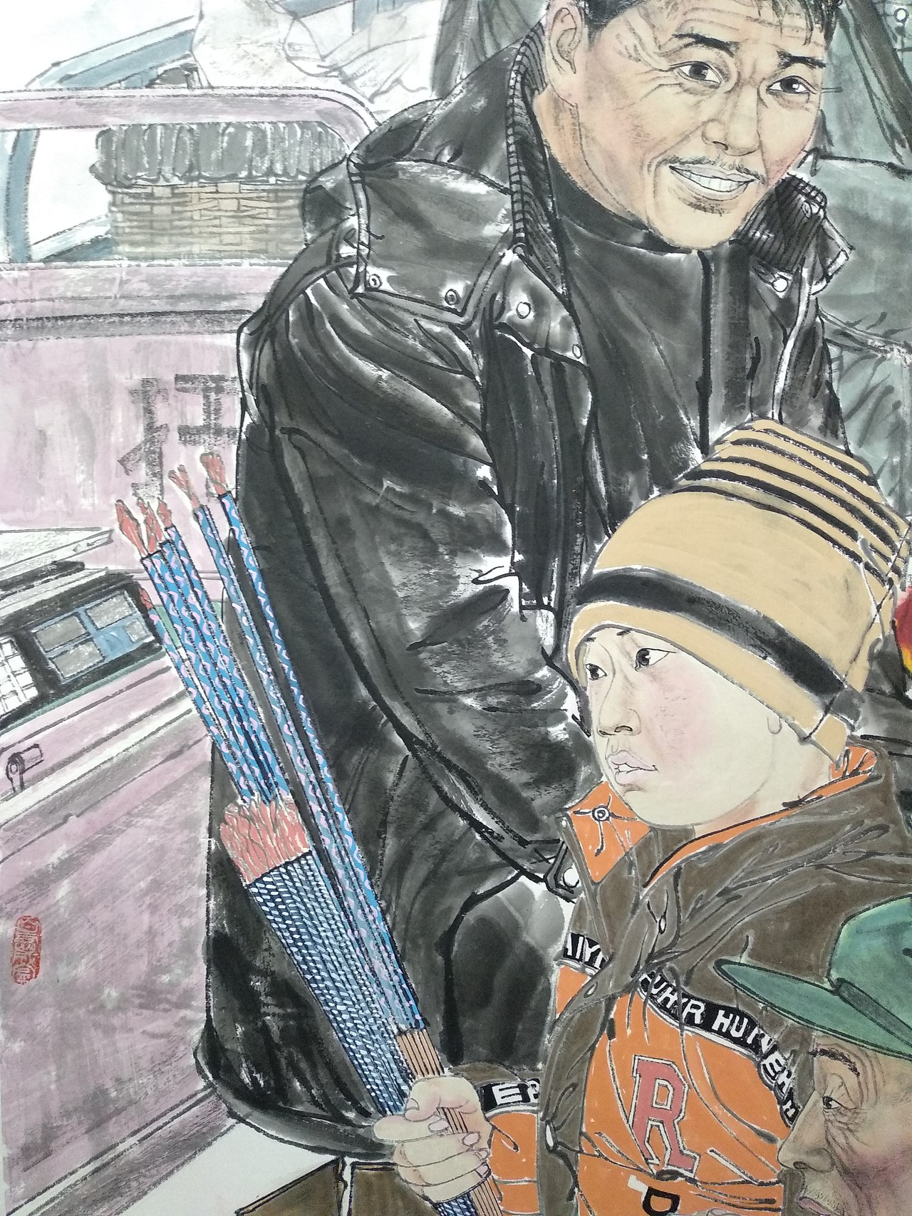 劳动者（图ZMjI4NjMxNzg0） - 绘画 - 站酷设计师国画鹏哥原创素材 - 站酷ZCOOL