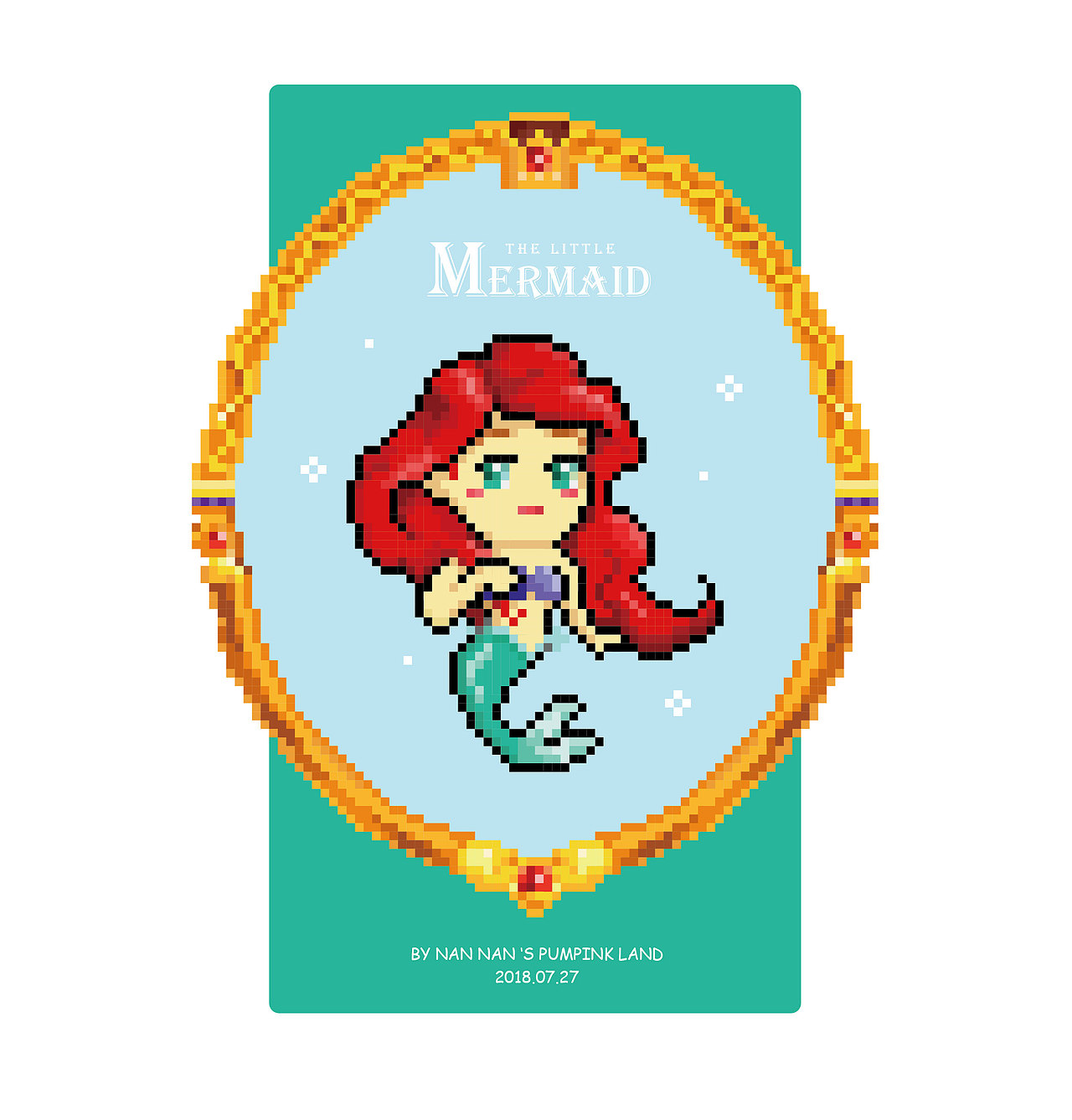 像素公主（图ZMTIzMjM3MDIw） - 像素画 - 站酷设计师楠楠的南瓜地原创素材 - 站酷ZCOOL