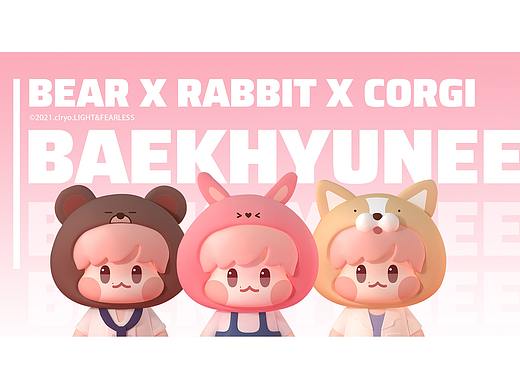 C4D IP形象練習(xí)-BAEKHYUNEE（個人主頁-ZNTM0MTk1NDg=） - IP形象 - 站酷設(shè)計(jì)師clryo原創(chuàng)素材 - 站酷ZCOOL