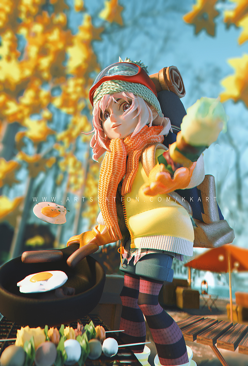 秋日露营（图ZMjg0Mjg0NTIw） - 人物/生物 - 站酷设计师KJC_KK原创素材 - 站酷ZCOOL