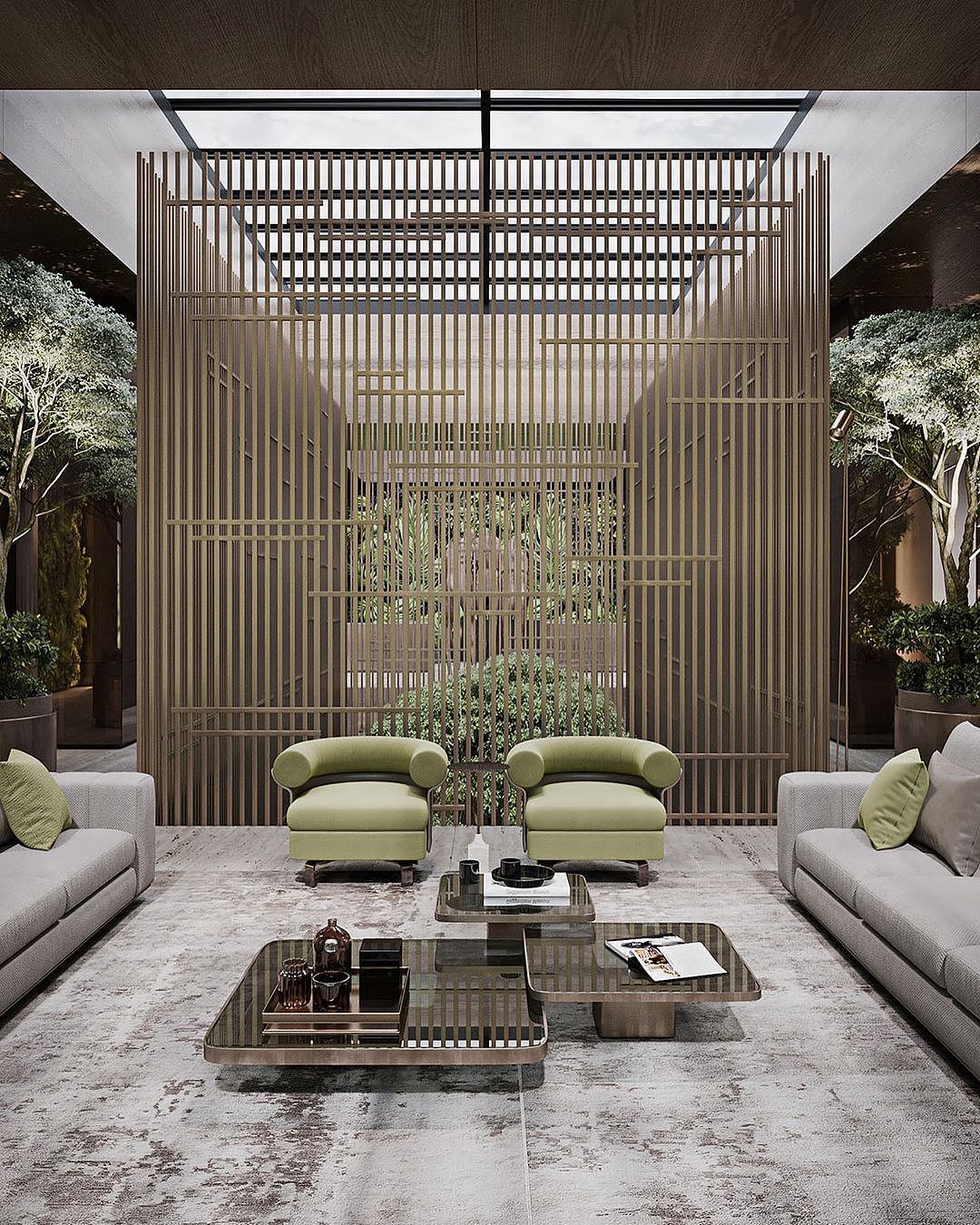 香槟金&粉绿色的优雅奢华