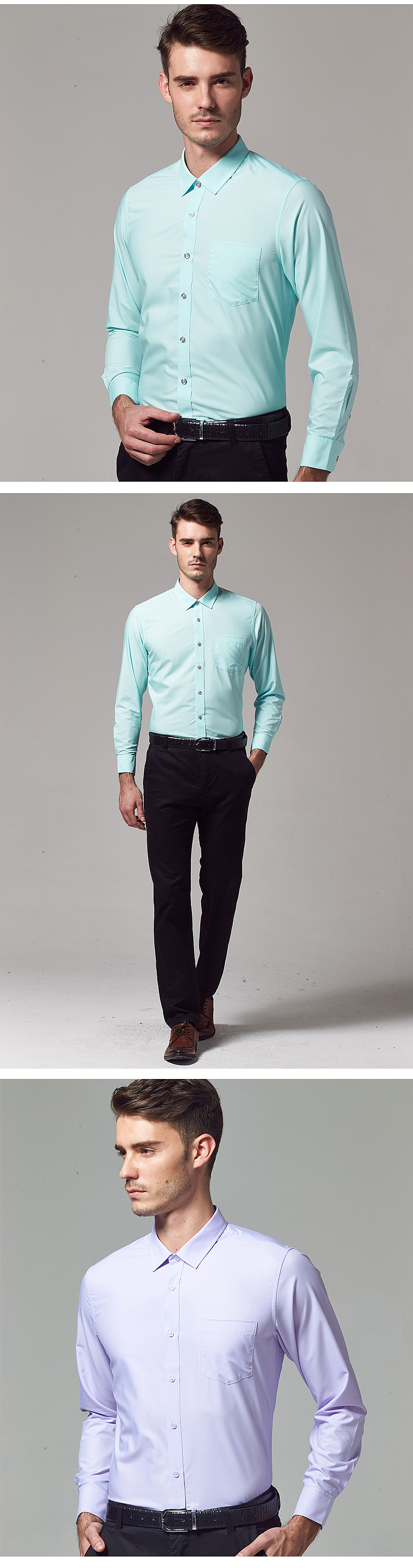 男士正装《衬衫详情页》休闲舒适商务精英