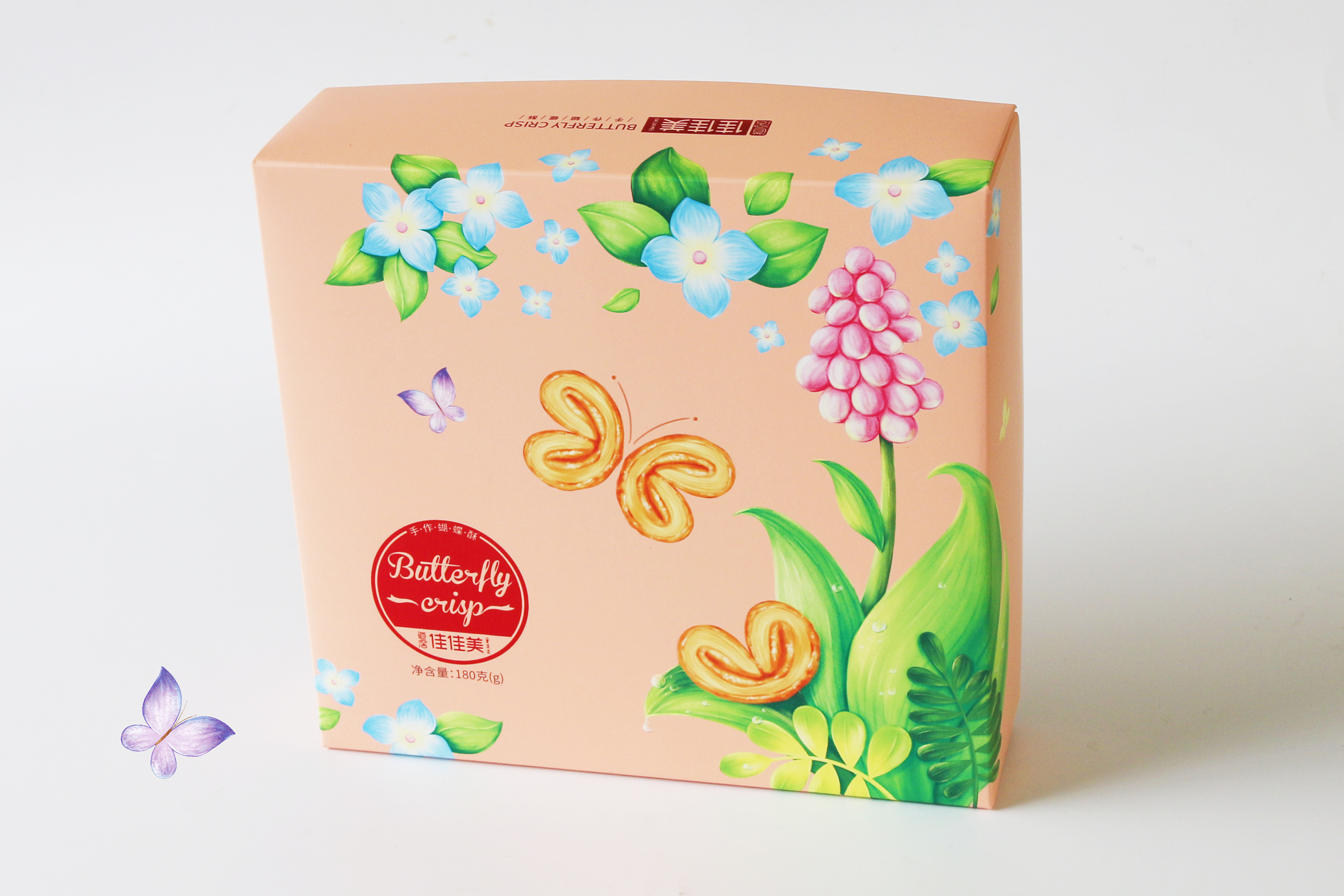 道滘佳佳美(蝴蝶酥包装)设计|平面|包装|vv熊 - 原创作品 - 站酷 (zco