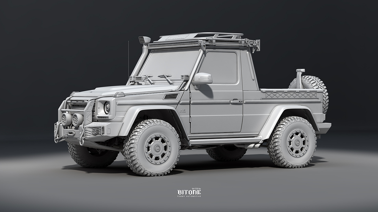 CGI Benz-G 65 Tommy Pickup（图ZOTE4OTYyNzY=） - 机械/交通 - 站酷设计师Tommy_林冲原创素材 - 站酷ZCOOL