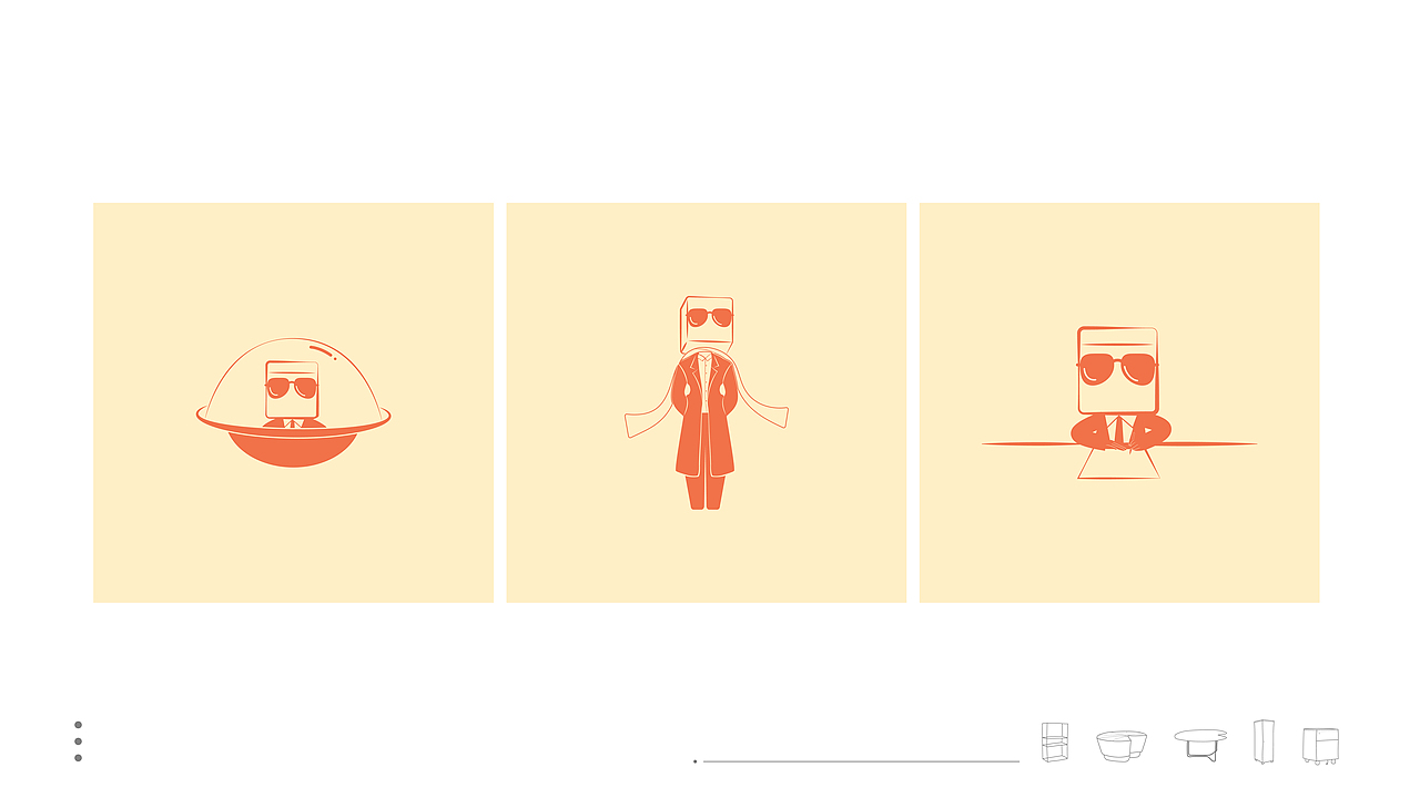 家具VI设计|家具品牌卡通形象设计