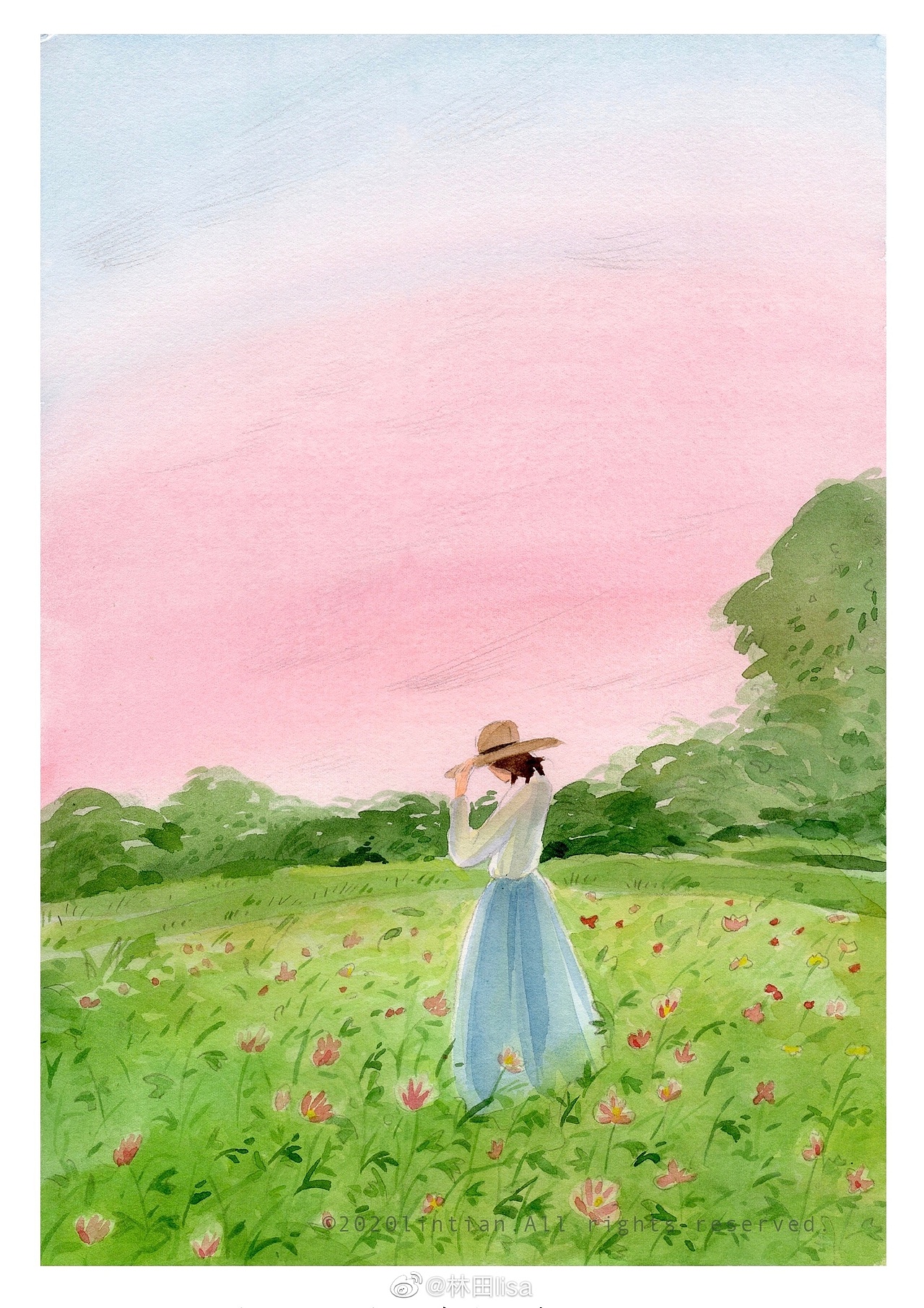 林田水彩|春天来临的瞬间