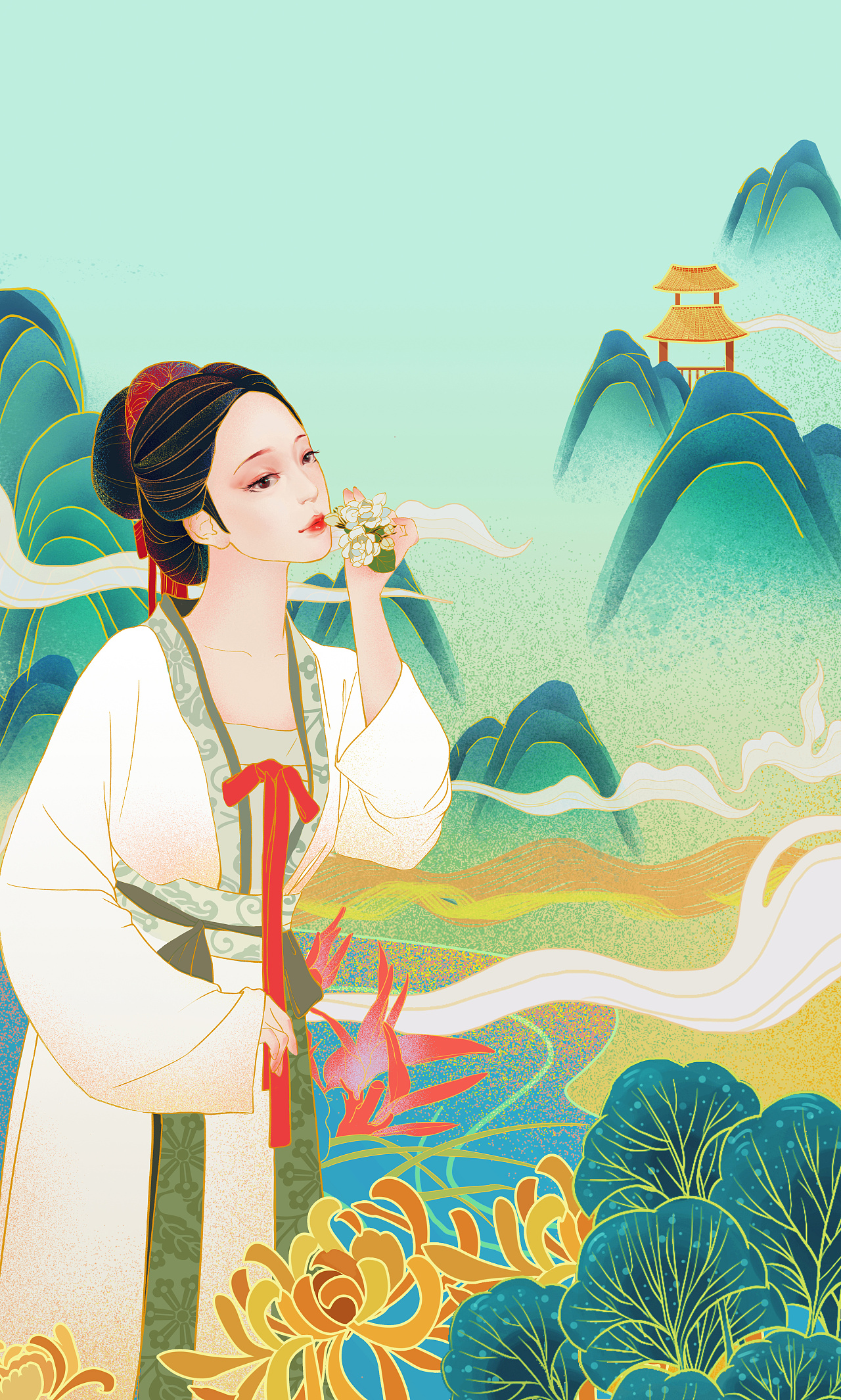 茶叶|插画|商业插画|请勿吞食果核 - 原创作品 - 站酷 (zcool)