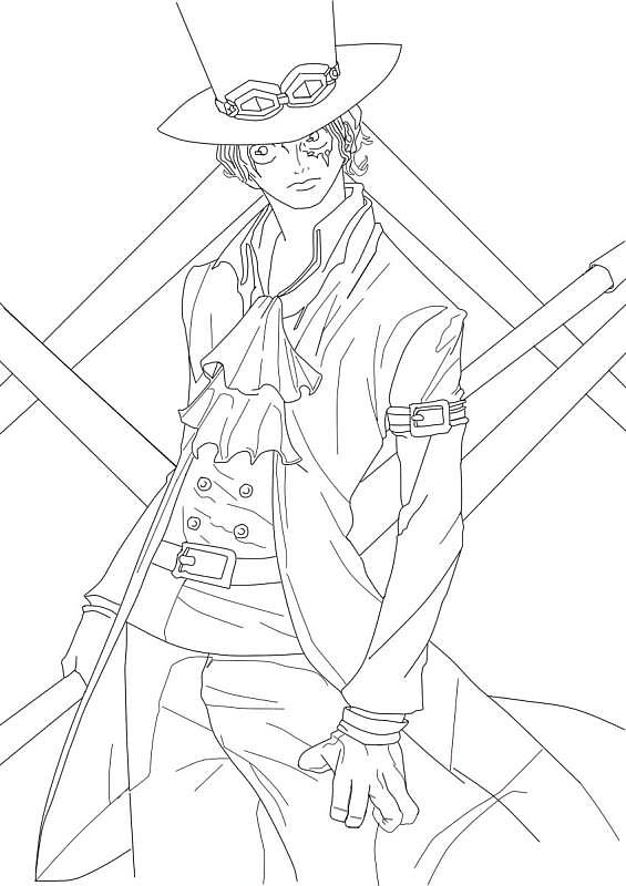 海贼王—萨博|插画|绘本|徐小丁_原创作品-站酷(zcool)