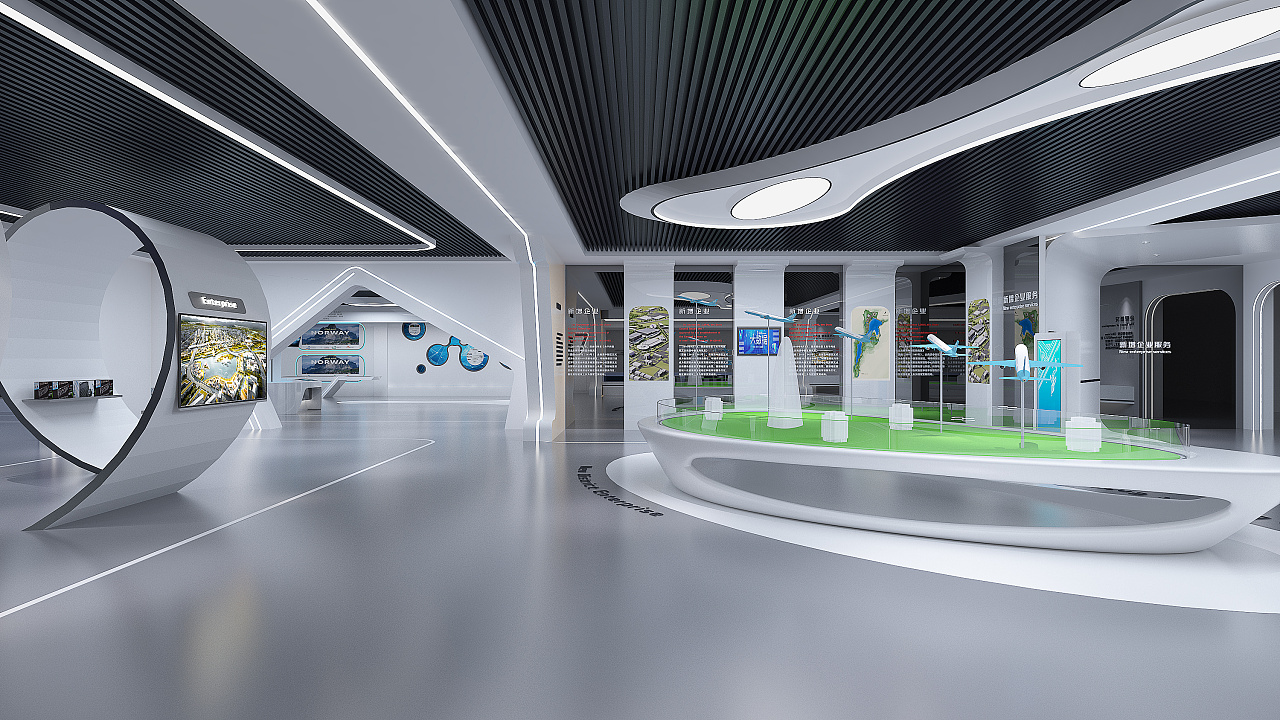 航空都市展厅,新区规划展览馆,科技展厅|空间|展陈设计|hgz7 - 原创