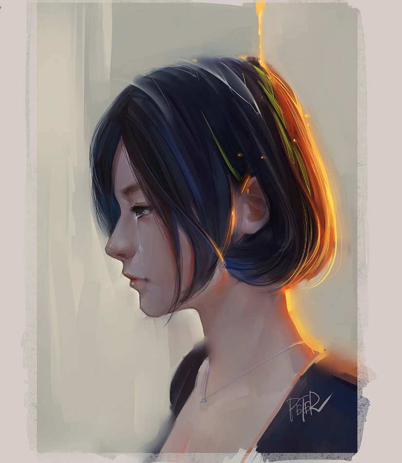 眼泪（图ZMTk5NDk5MjQ=） - 商业插画 - 站酷设计师Peter肖吉原创素材 - 站酷ZCOOL