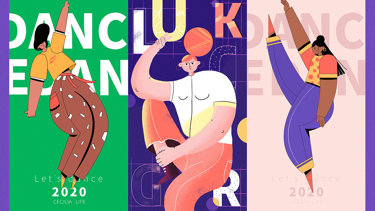 插画人物（图ZMjM1NTA1OTIw） - 商业插画 - 站酷设计师ACecilia原创素材 - 站酷ZCOOL