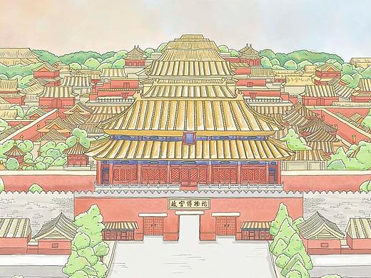 原创插画系列 - 05 故宫博物馆 The lMPERIAL PALACE