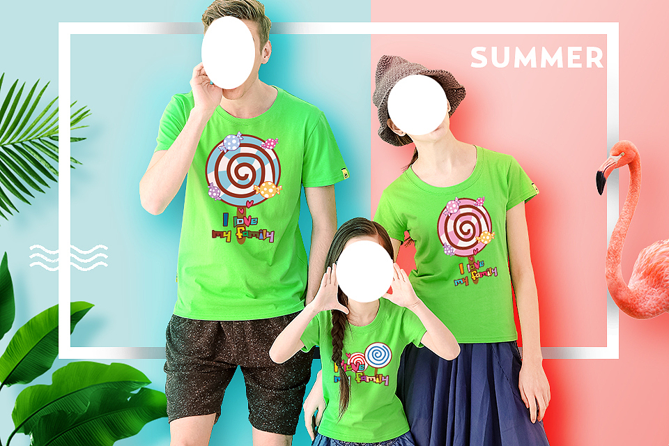 亲子装主图海报