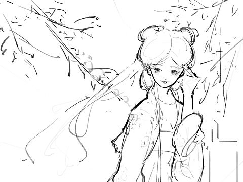 【绘画过程】快来看这里有鱼！（个人主页-ZNjQ3NjE0MzY=） - 创作习作 - 站酷设计师随笔猫猫原创素材 - 站酷ZCOOL
