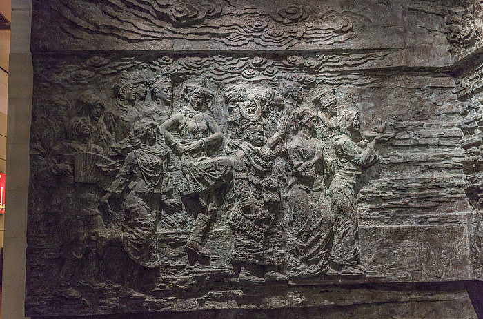 少数民族文化浮雕