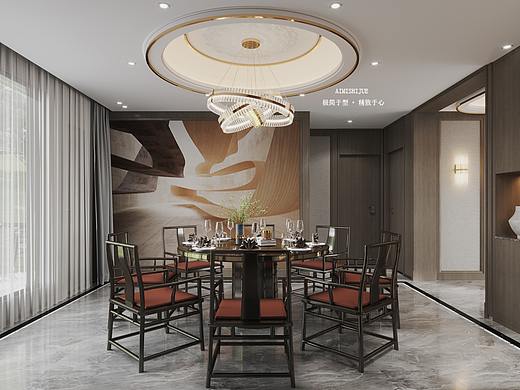 新中式  自建房  客餐厅