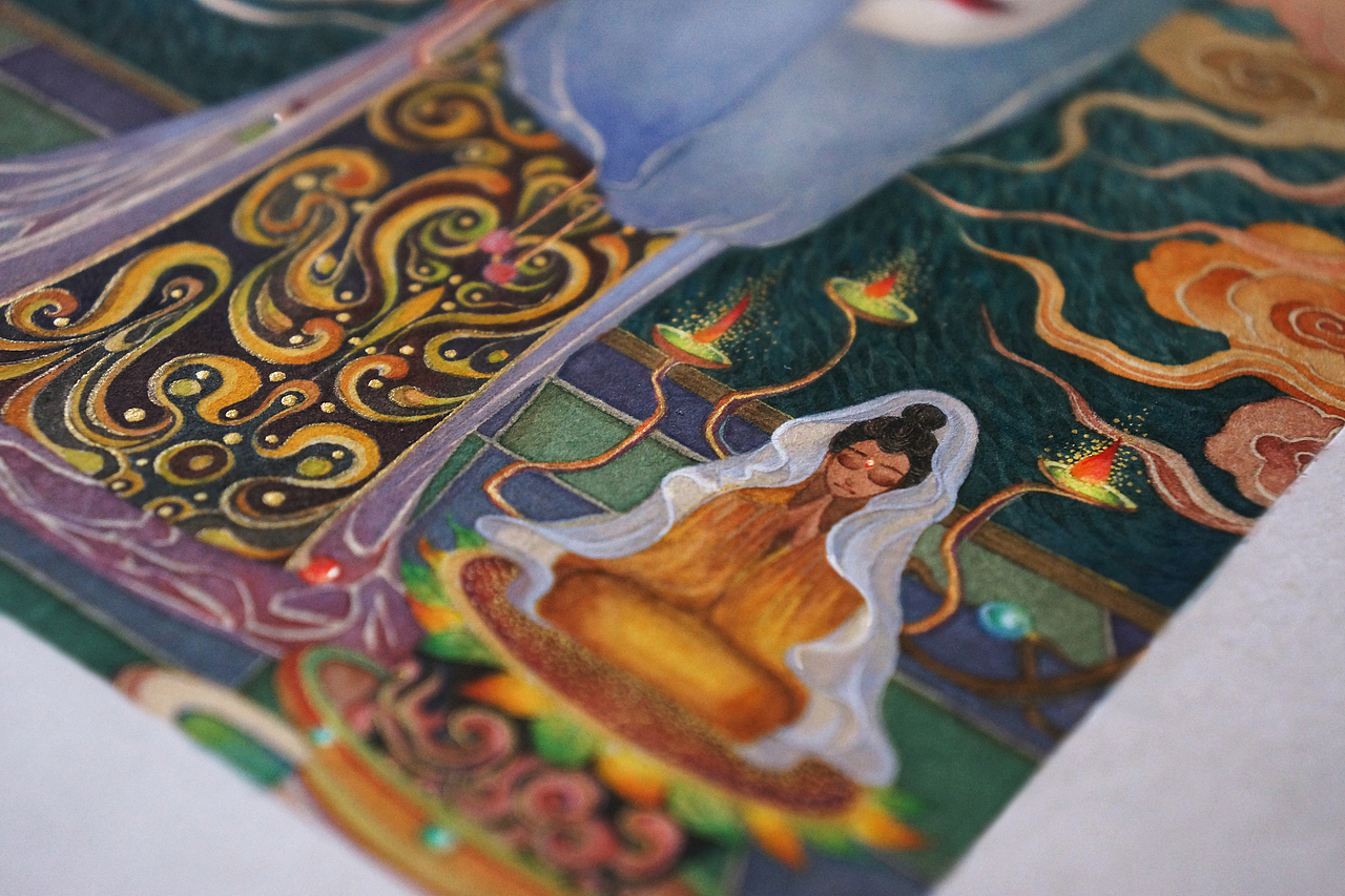 《浮浪行.邪见》 白中南颜彩-人川集（图ZMjQ3MjE5MTQ4） - 艺术插画 - 站酷设计师白中南原创素材 - 站酷ZCOOL