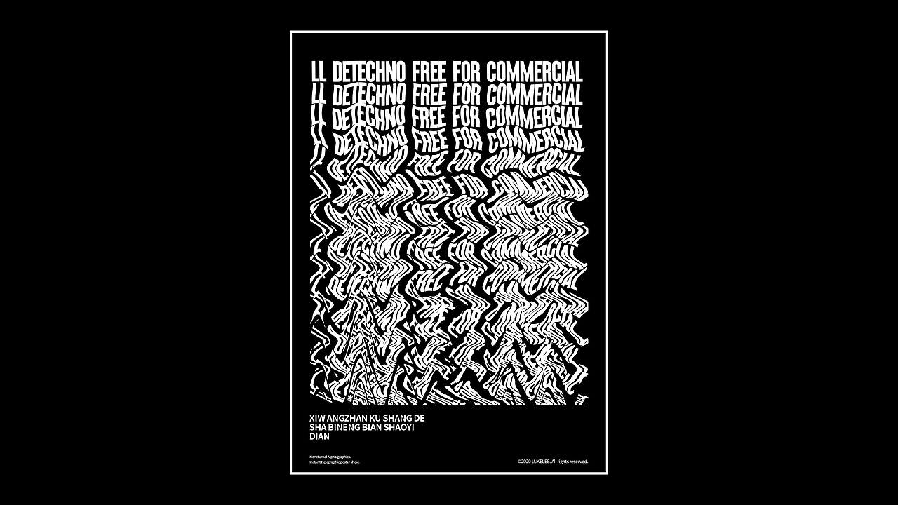 LL DEtechno|西文可变字体