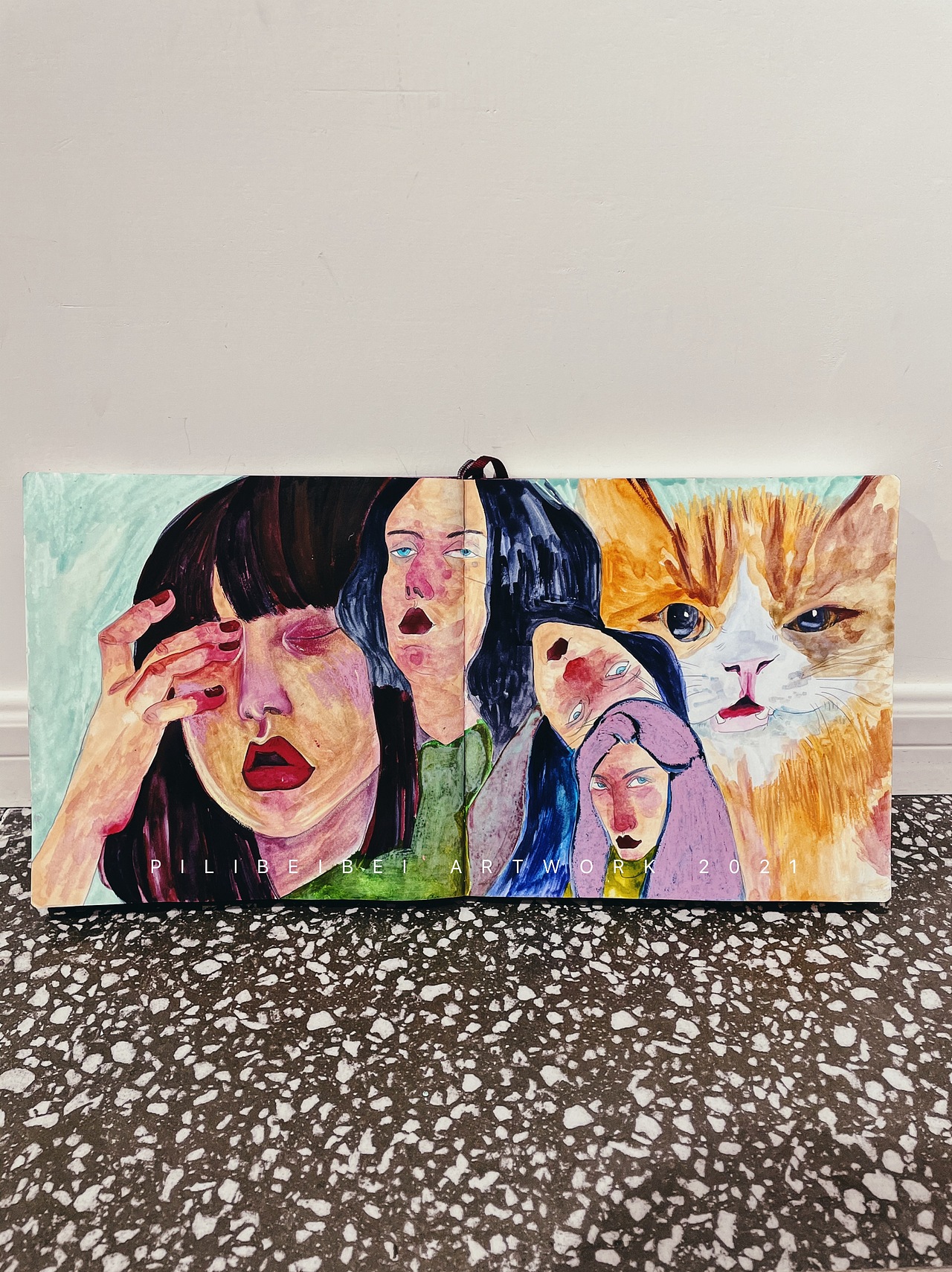 【插画】又，画完一本sketchbook