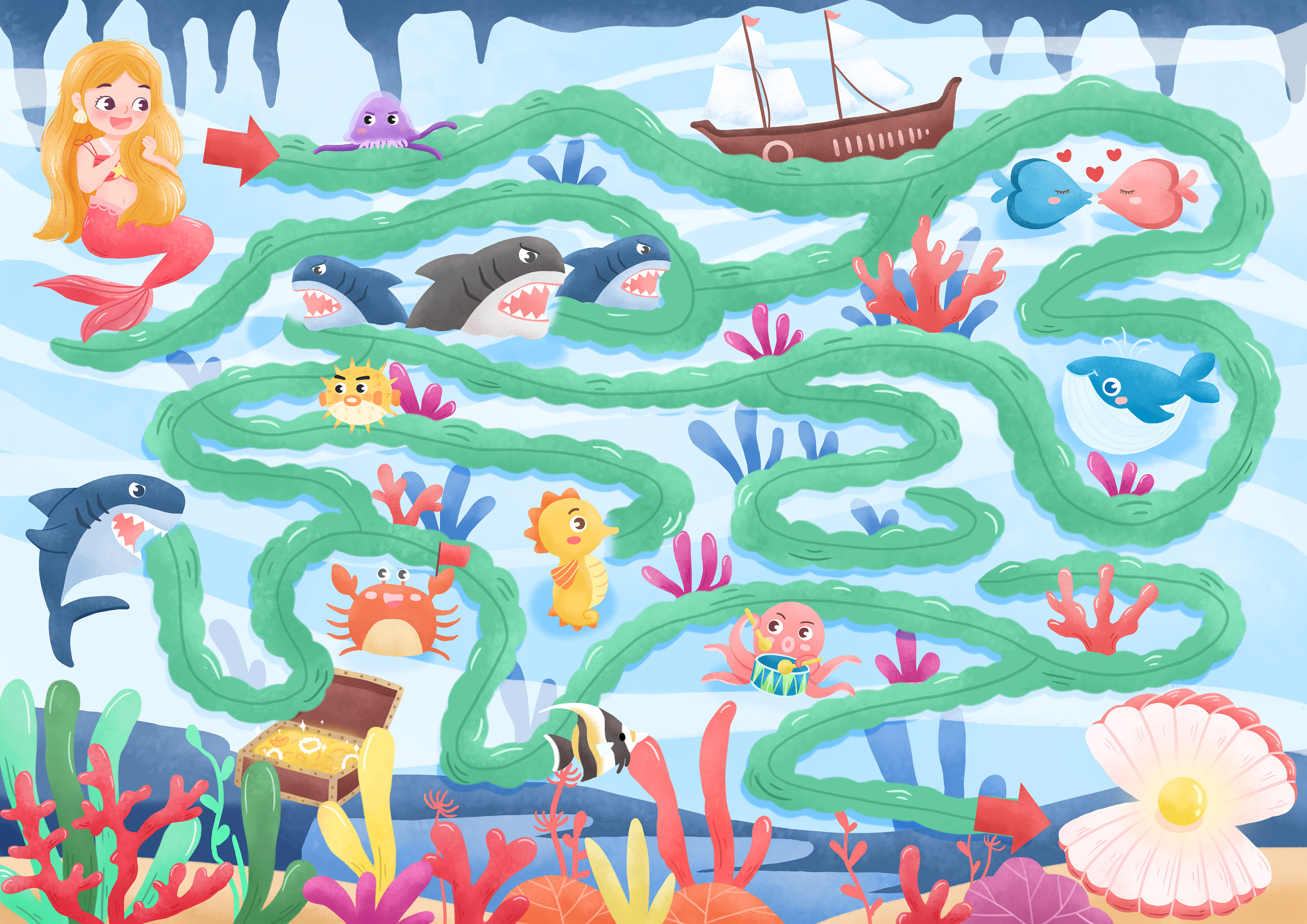 迷宫大冒险游戏绘本