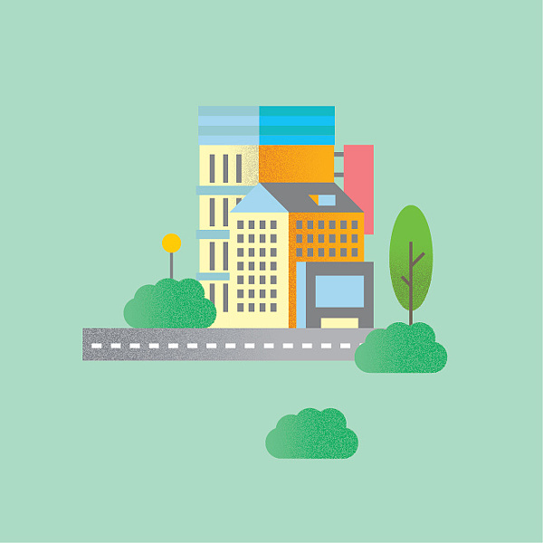 建筑插画（图ZODg4OTY5ODQ=） - 商业插画 - 站酷设计师高斌UXD原创素材 - 站酷ZCOOL